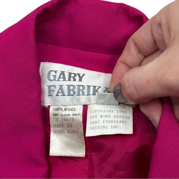 Gaby Fabrikant Vintage 1992 Pink Suit Jacket - Women’s Size 8 - Picture 3 of 4